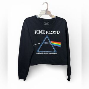 Pink Floyd Dark Side Of The Moon Cropped Sweatshirt Size L Love Tribe